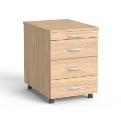 Kontener SV-15 konfigurator kolorów (Korpus: Dąb Amber; Front: Dąb Amber; Uchwyty/Nóżki: Metal/Plastik)