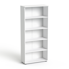 Biały regał biurowy na segregatory SV-02 M 80 cm