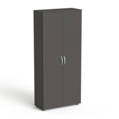 Szafa ubraniowa do biura z drążkiem i półkami SV-100 M grafit