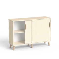 Biurowa długa komoda SV-12 D brzoza polarna