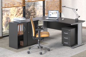 Mini zestaw mebli do biura [lewy]