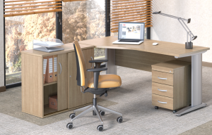 Elegancki mini zestaw mebli do biura i domu