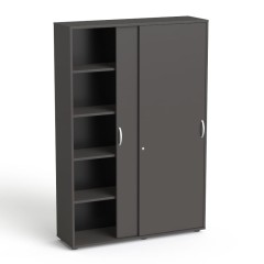 Szafa biurowa z drzwiami przesuwnymi 120 cm SV-101 M grafit