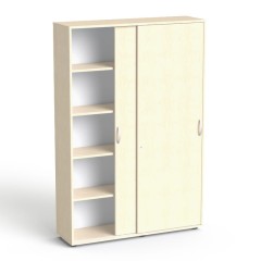 Szafa na segregatory zamykana na klucz przesuwna SV-101 M brzoza polarna