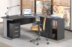 Kompaktowy zestaw mebli biurowych [prawy]