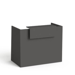 Lada recepcyjna z nadstawką 130 cm SV-91 grafit