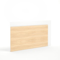 Panel-zagłówek prawy HM-7 (Zestawy kolorów: Biały + Dąb Amber)