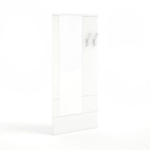 Wieszak z lustrem HX-15 biały