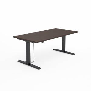 Biurko SV-303 orzech na stelażu czarnym