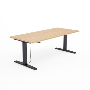 Biurko SV-304 dąb amber na stelażu czarnym