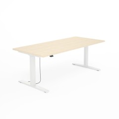 Biurko SV-304 brzoza na stelażu białym