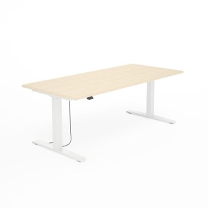 Biurko SV-304 brzoza na stelażu białym