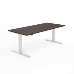 Biurko SV-304 orzech na stelażu srebrnym