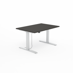 Elektryczne biurko SV-301 grafit na stelażu srebrnym
