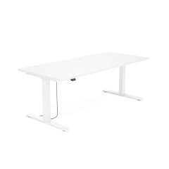 Biurko SV-304 biały na stelażu białym