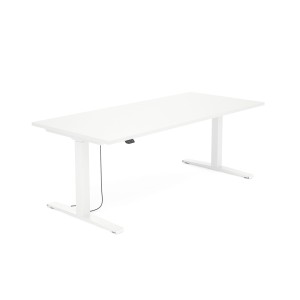 Biurko SV-304 biały na stelażu białym