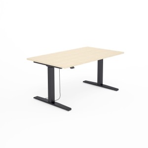 Biurko SV-302 brzoza na stelażu czarnym