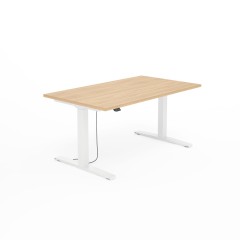 Biurko SV-302 dąb amber  na stelażu białym