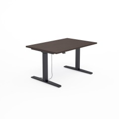 Biurko elektryczne SV-301 orzech na stelażu czarnym