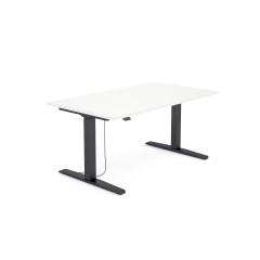 Biurko SV-302 biały na stelażu czarnym